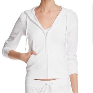 Juicy Couture Black Label Y2K Paris Hilton Velour Zip Up Jacket Sz X-Large